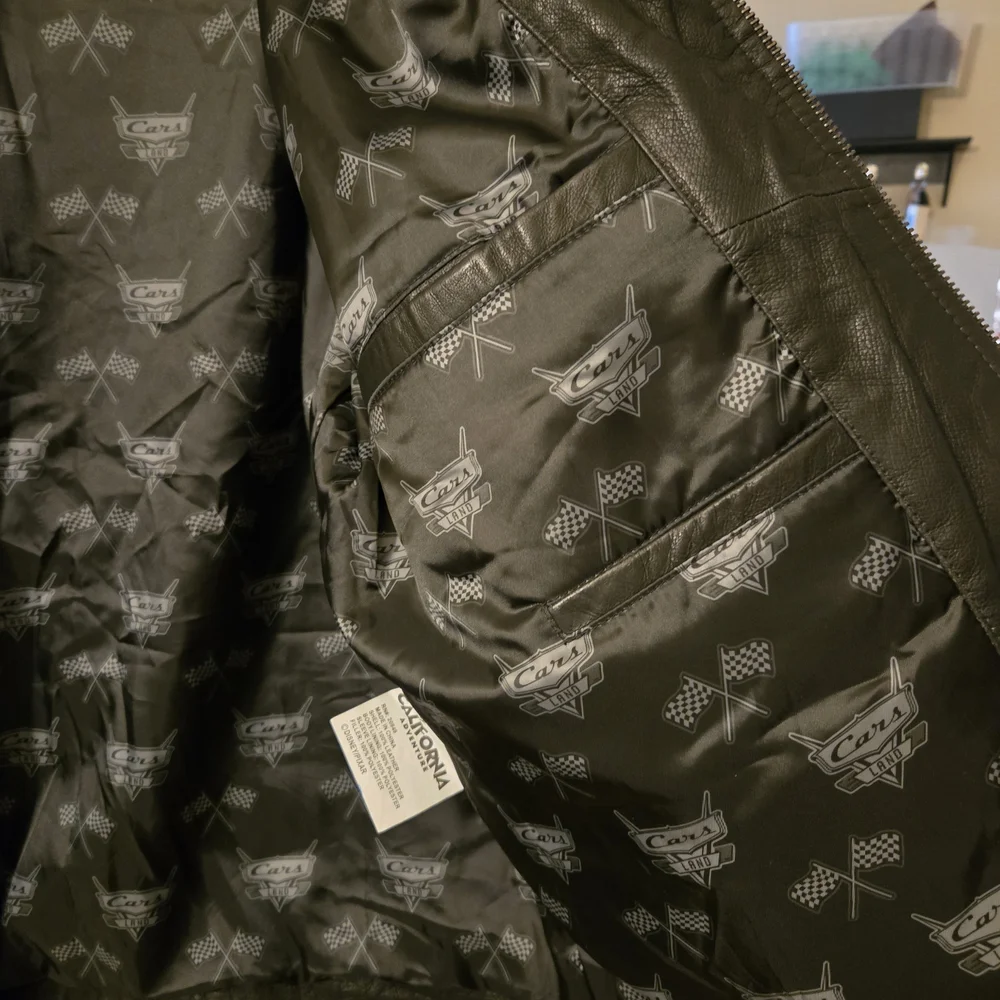 Disney Black Bomber Jacket with Red Accents - Picture 3 of 8